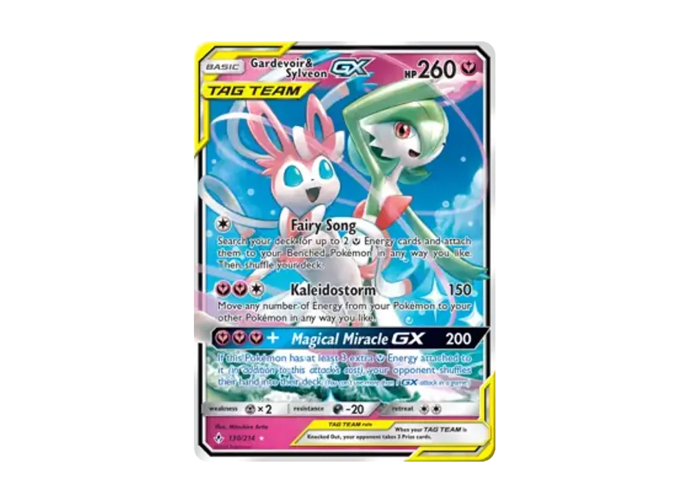 サーナイト&ニンフィア R [130/214]【英語版】(サン&ムーン「アンブローケンバンズ」)