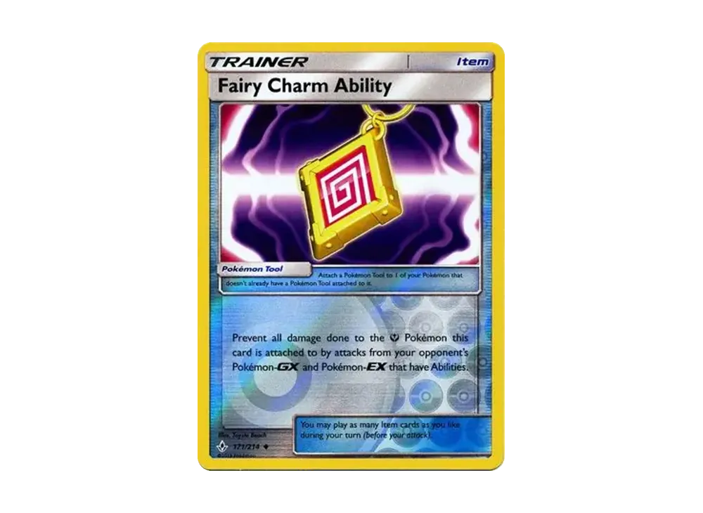 フェアリーチャーム特性 U :リバースホロ [171/214]【英語版】(サン&ムーン「アンブローケンバンズ」)