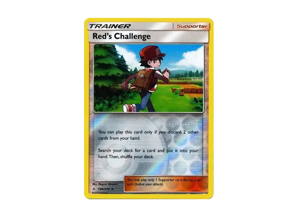 レッドの挑戦 R :リバースホロ [184/214]【英語版】(サン&ムーン「アンブローケンバンズ」)