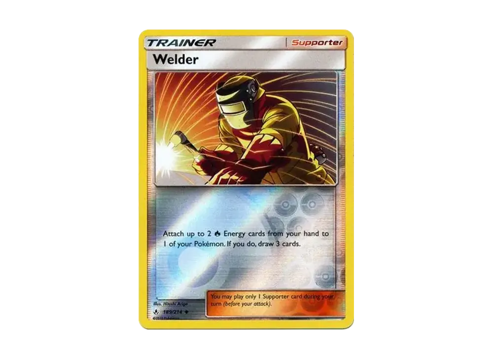 welder pokemon card Welder U :Reverse Holo [189/214][EN](Sun & Moon 