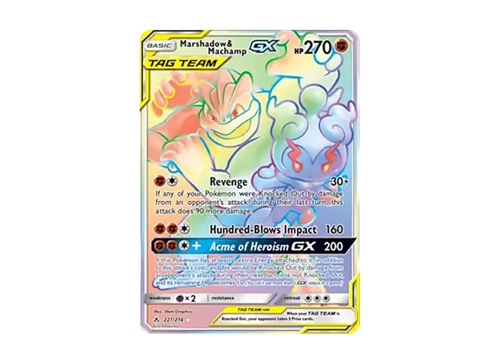 マーシャドー&カイリキーGX RR [221/234]【英語版】(サン&ムーン「アンブローケンバンズ」)