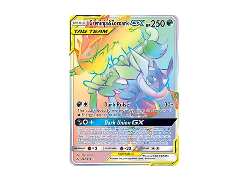 ゲッコウガ&ゾロアークGX RR [222/234]【英語版】(サン&ムーン「アンブローケンバンズ」)