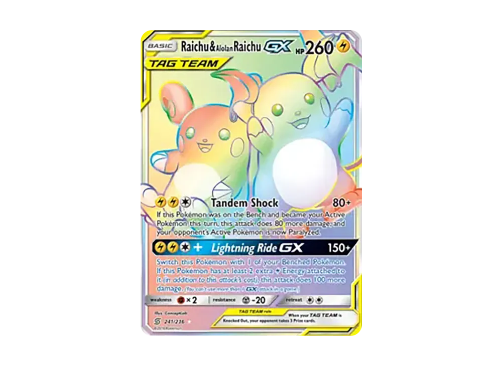 ライチュウ&アローラライチュウGX HR[SM10a 064/054](強化拡張パック