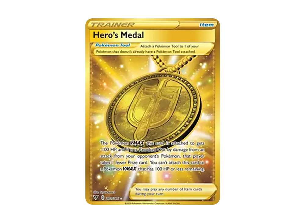 英雄のメダル HR [201/185]【英語版】(ソード&シールド「ビビットボルテージ」)