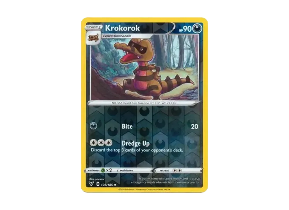 ワルビル U :リバースホロ [108/185]【英語版】(ソード&シールド「ビビットボルテージ」)