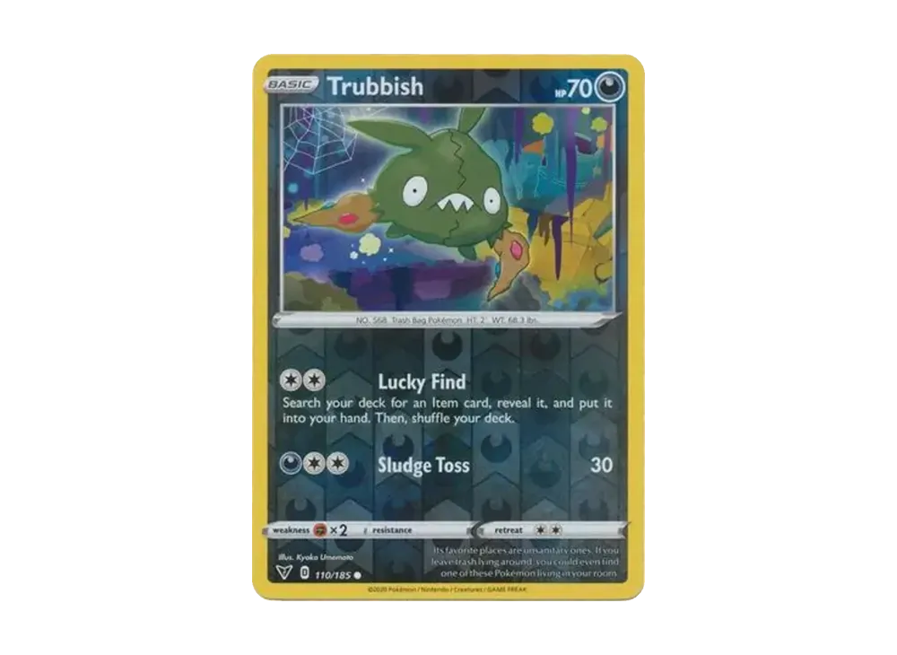 ヤブクロン C :リバースホロ [110/185]【英語版】(ソード&シールド「ビビットボルテージ」)
