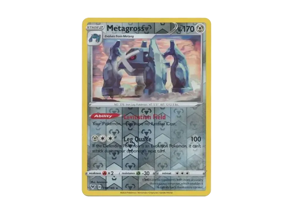 メタグロス R :リバースホロ [118/185]【英語版】(ソード&シールド「ビビットボルテージ」)