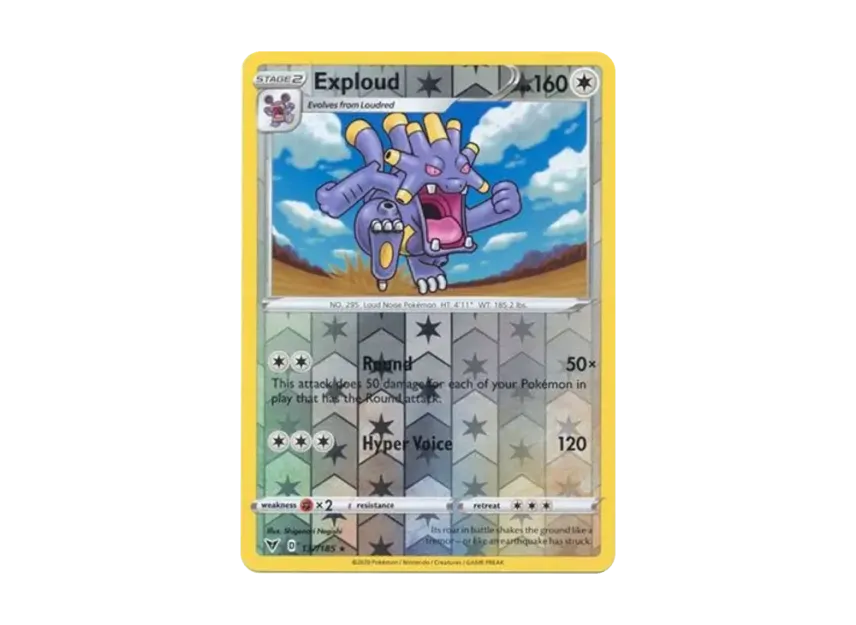 pokemon card exploud Any information about this card? I can't seem to find this specific version online : r/PokemonTCG