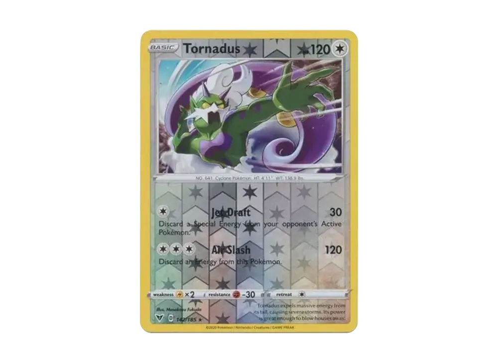 トルネロス R :リバースホロ [142/185]【英語版】(ソード&シールド「ビビットボルテージ」)