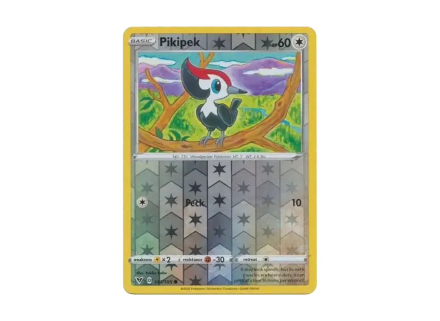pokemon pikipek card PIKIPEK Basic Pokemon Card Vivid Voltage 143/185 Common 2020