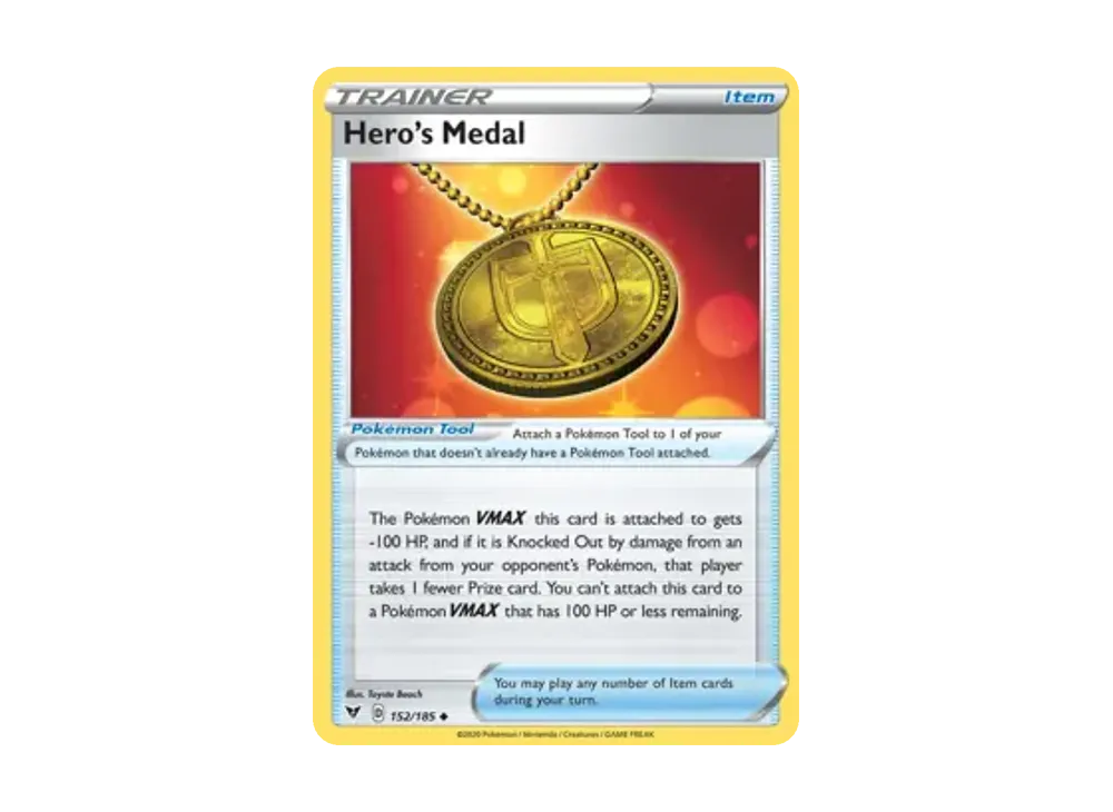 英雄のメダル U [152/185]【英語版】(ソード&シールド「ビビットボルテージ」)