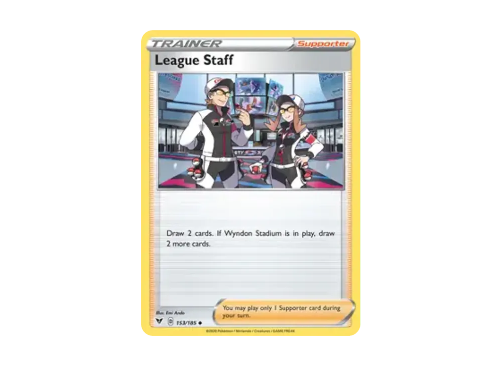 リーグスタッフ U [153/185]【英語版】(ソード&シールド「ビビットボルテージ」)