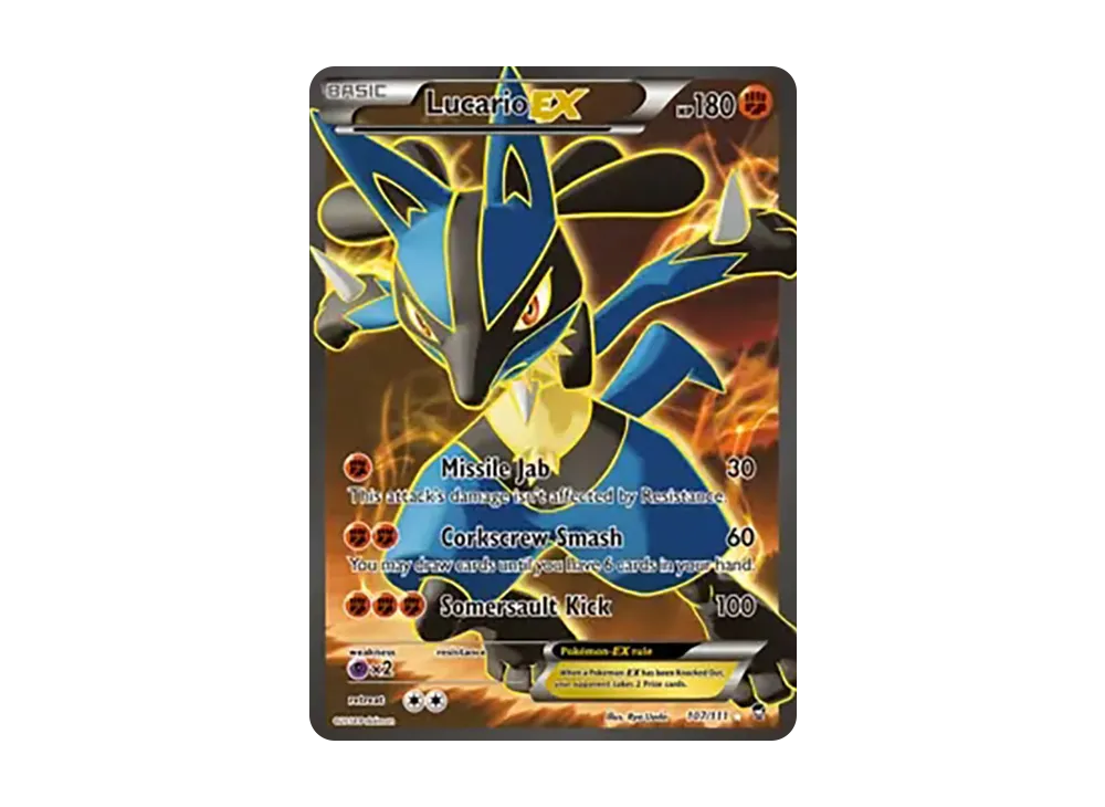 ルカリオEX Lucario EX #107 Pokémon TCG: Lucario EX Full Art Ultra Rare 107/111 XY
