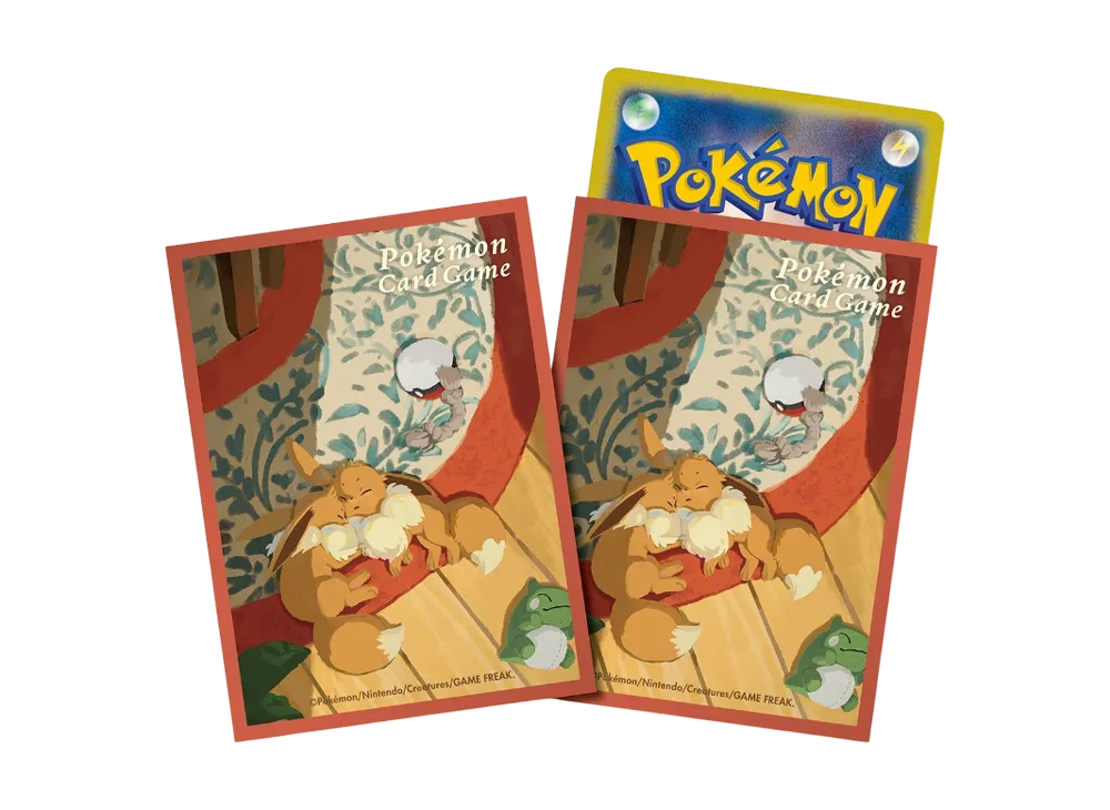 Pokemon Card Game Deck Shield Sleeping Eevee
