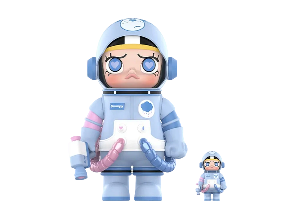 POP MART MEGA Collection 400%+100% SPACE MOLLY x Grumpy Bear