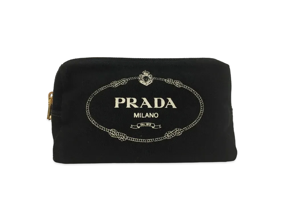 PRADA Canapa Pouch "Black"