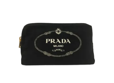 PRADA Canapa Pouch "Black"
