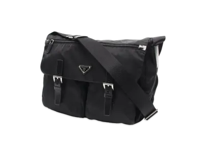 PRADA Vela Nylon Messenger Bag