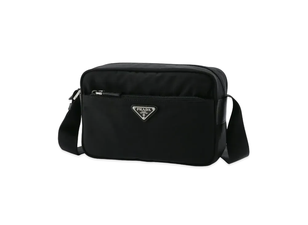 プラダ ヴェラ ナイロン クロスボディ バッグ "ブラック"