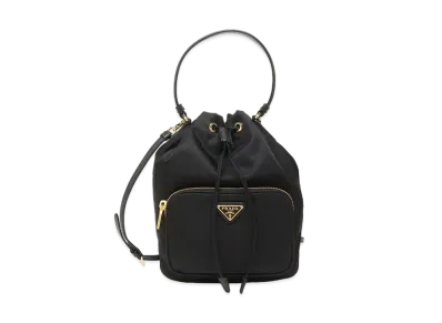 PRADA Vela Nylon Mini Bucket Bag