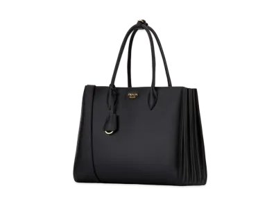 PRADA Bibliotheque Tote Bag "Black"