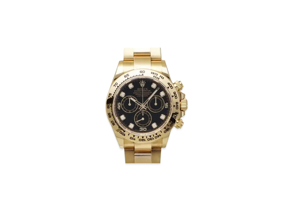 ROLEX Cosmograph DAYTONA Champagne Gold Dial 8P Diamonds 116508G