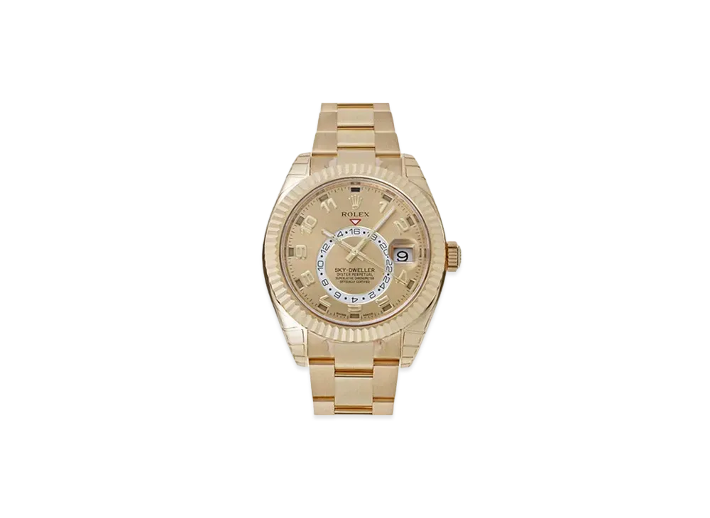ROLEX Sky-Dweller Champagne Gold Dial 326938