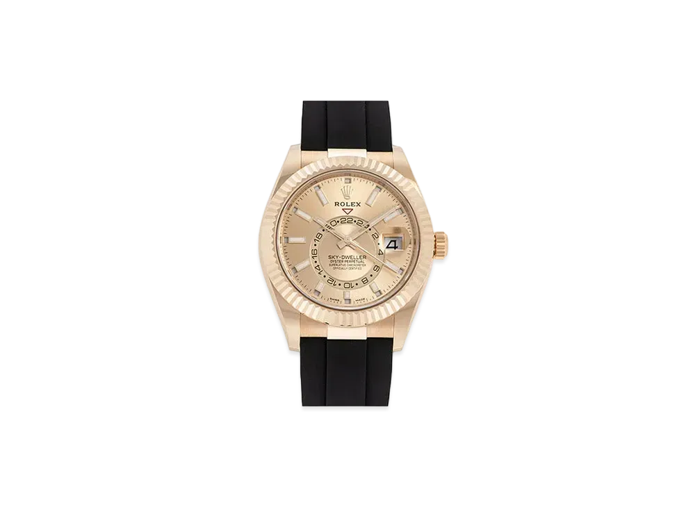 ROLEX Sky-Dweller Champagne Gold Dial 326235