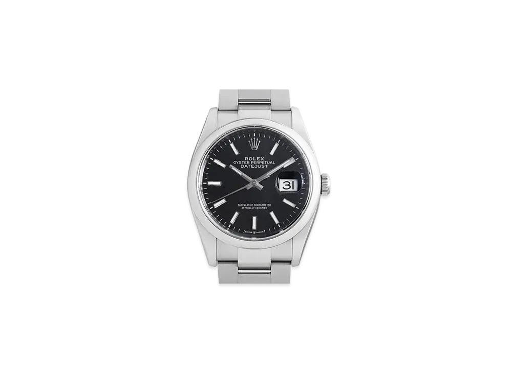 ROLEX Date-Just 36 Black Dial 126200