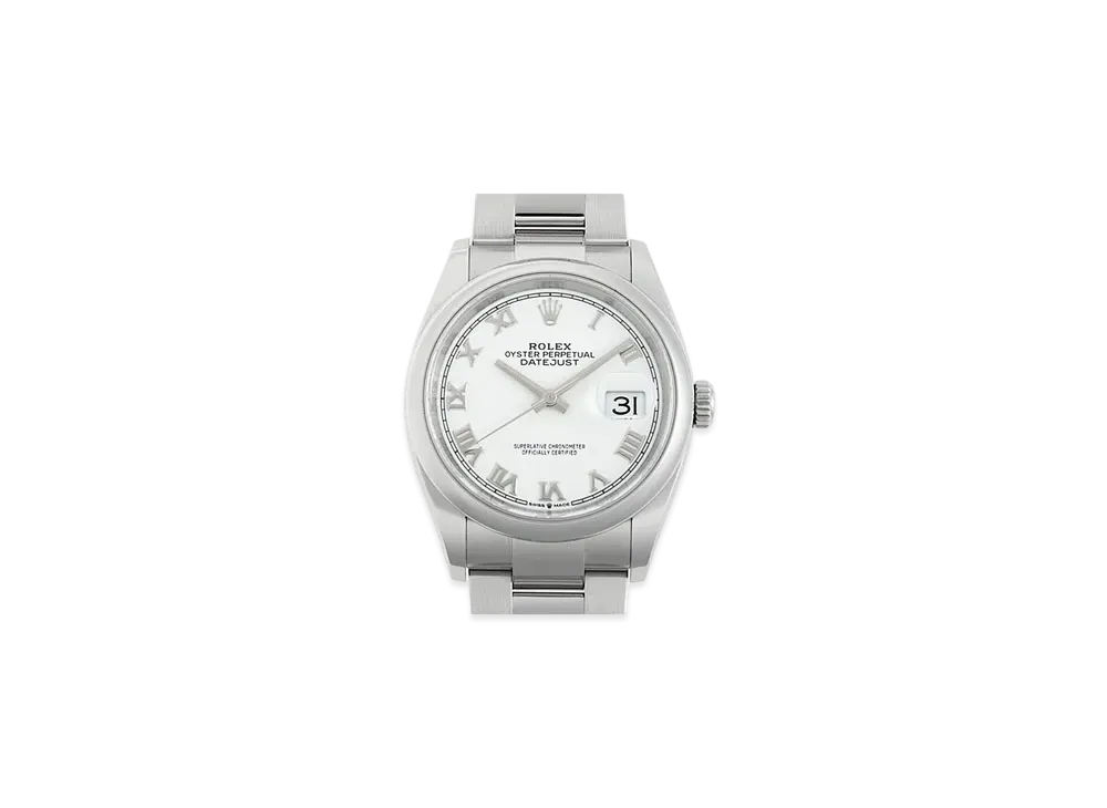 ROLEX Date-Just 36 White Dial 126200