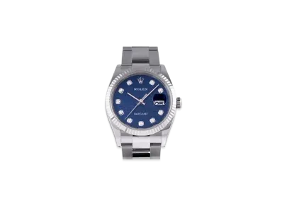 ROLEX Date-Just 36 Blue Dial 10P Diamonds 126234G