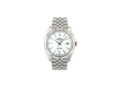 ROLEX Date-Just 41 White Dial 126334