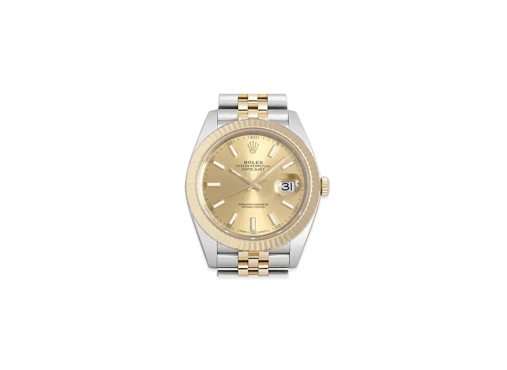 ROLEX Date-Just 41 Champagne Gold Dial 126333