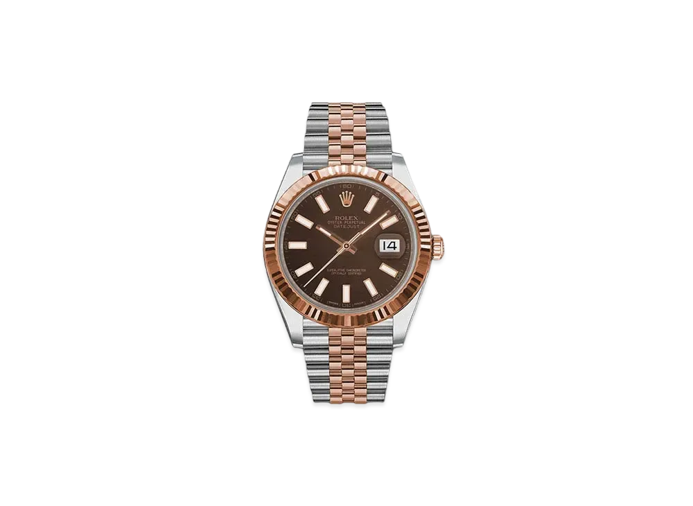 ROLEX Date-Just 41 Chocolate Brown Dial 126331