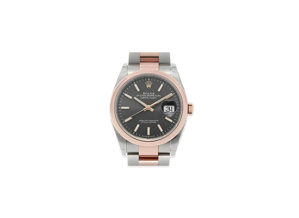 ROLEX Date-Just 36 Dark Rhodium Dial 126201
