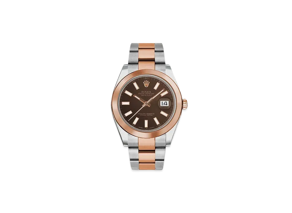 ROLEX Date-Just 36 Chocolate Brown Dial 126201