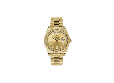 ROLEX Day-Date 40 Champagne Gold Dial 10P Diamonds 228238A
