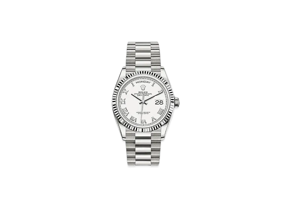 ROLEX Day-Date 36 White Dial 128239