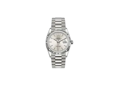ROLEX Day-Date 36 Silver Dial 128239