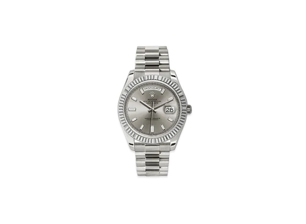 ROLEX Day-Date 40 228239 Silver Dial 10P Diamonds 228239A