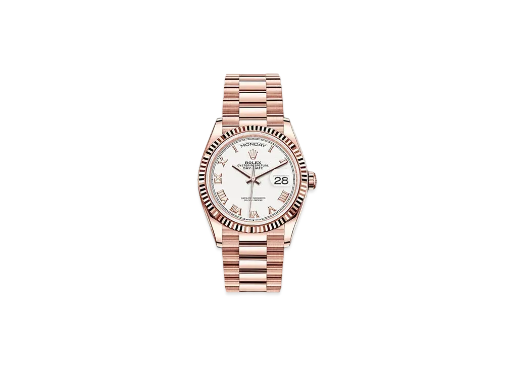 ROLEX Day-Date 36 White Dial 128235