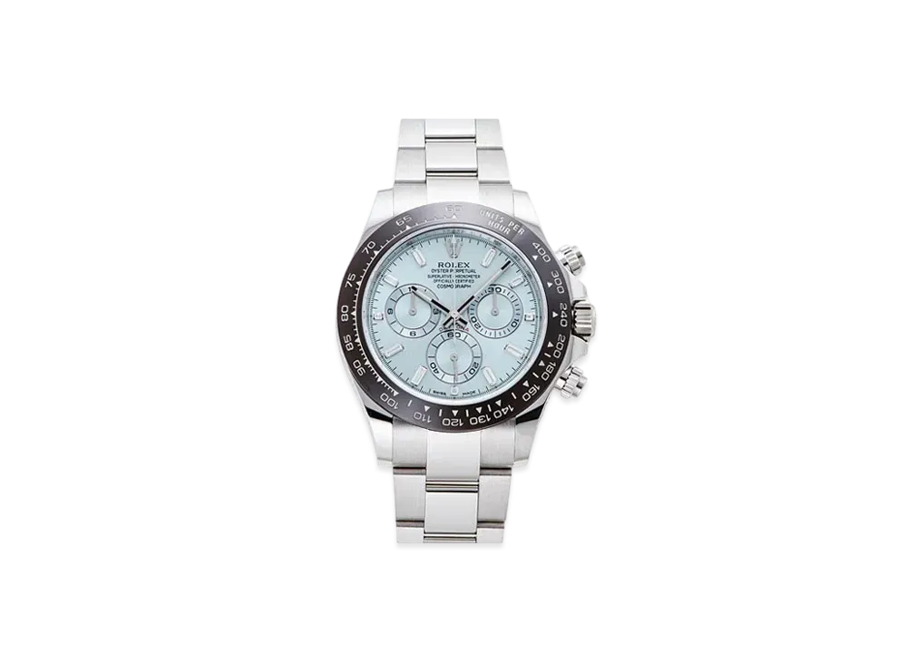 ROLEX Cosmograph Daytona Baguette Diamonds Ice Blue Dial 116506A
