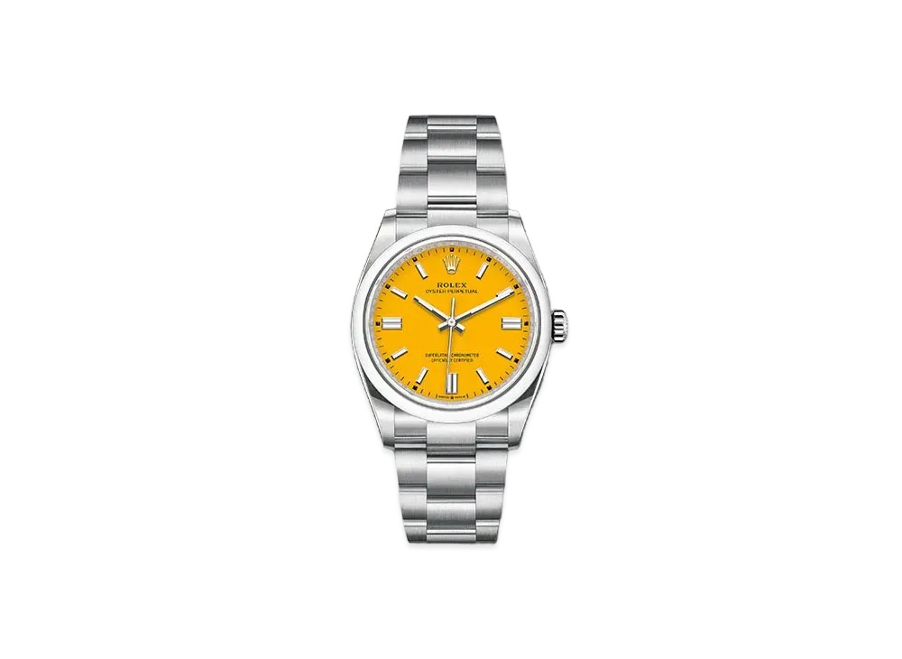 ROLEX Oyster Perpetual 36 Yellow Dial 126000
