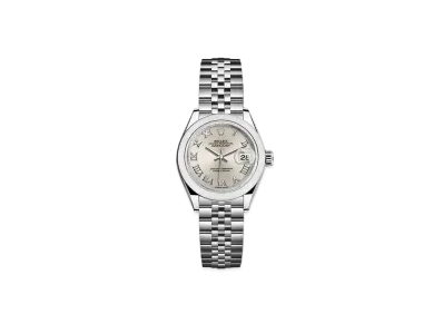 ROLEX Date-Just 28 Silver Dial 279160