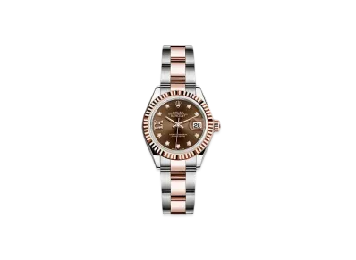 ROLEX Date-Just 28 Chocolate Brown Dial 10P Diamonds 279171G