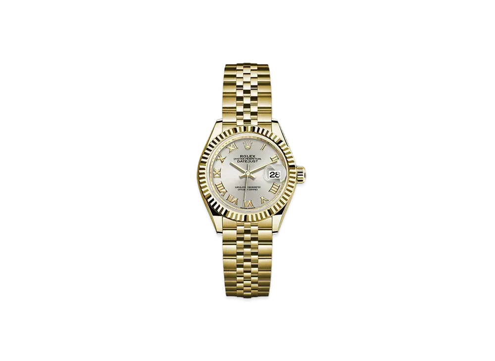 ROLEX Date-Just 28 Silver Dial 279178