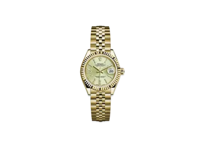 ROLEX Date-Just 28 Linden Green Strip Dial 10P Diamonds 279178G