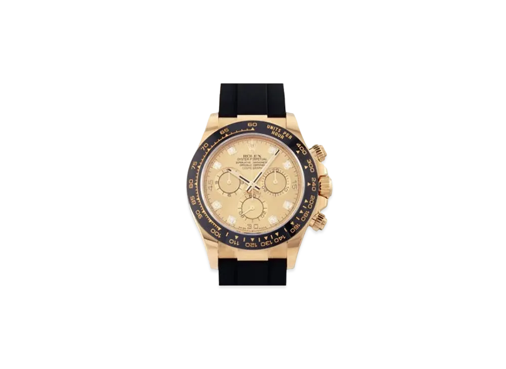 ROLEX Cosmograph DAYTONA Champagne Gold Dial 8P Diamonds 116518LNG