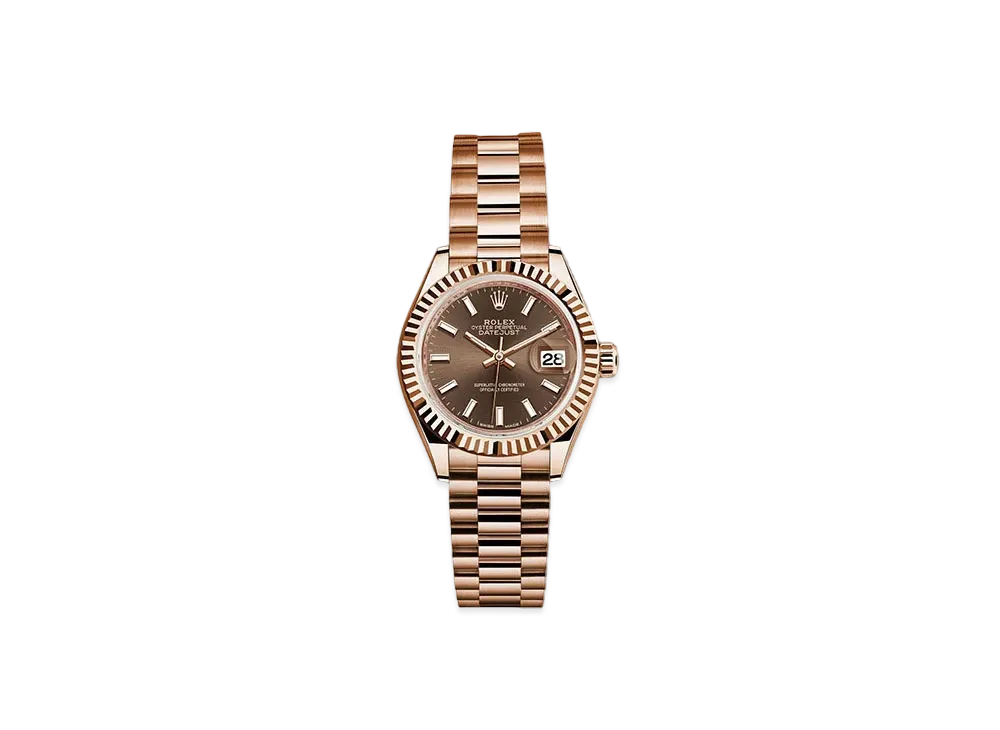 ROLEX Date-Just 28 Chocolate Brown Dial 279175