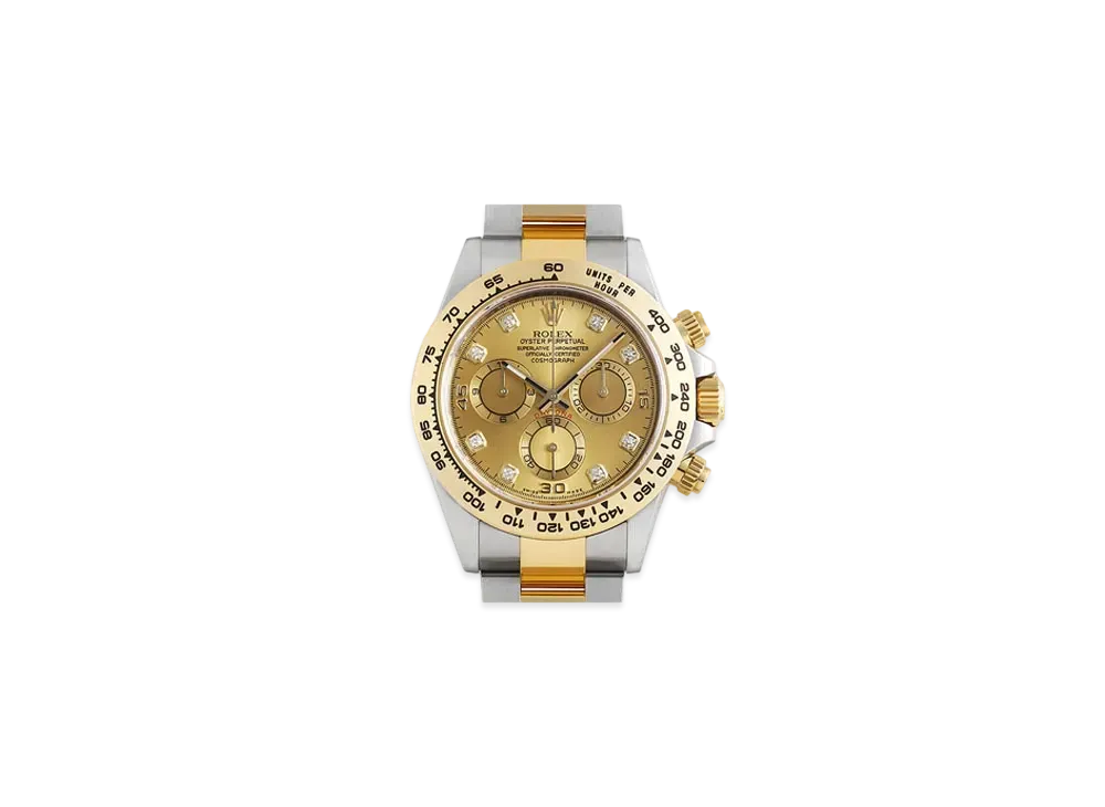 ROLEX Cosmograph DAYTONA Champagne Gold Dial 8P Diamonds 116503G